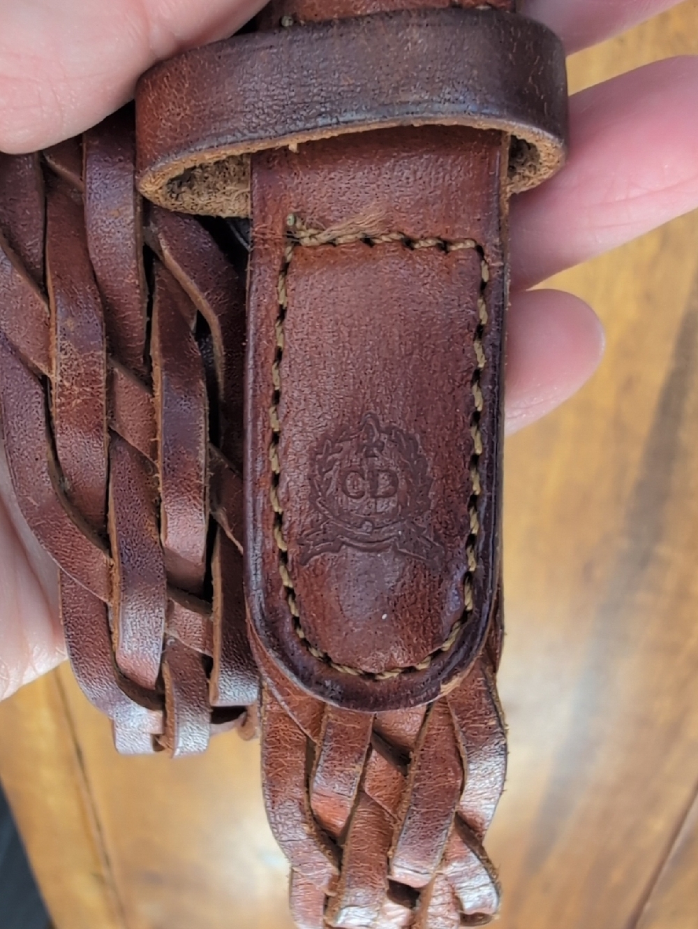 Dior Braided Leather Women’s Belt - Brown